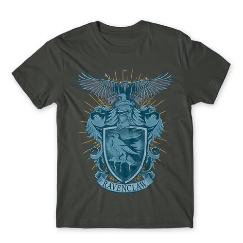 Sötétszürke Harry Potter férfi rövid ujjú póló - Ravenclaw