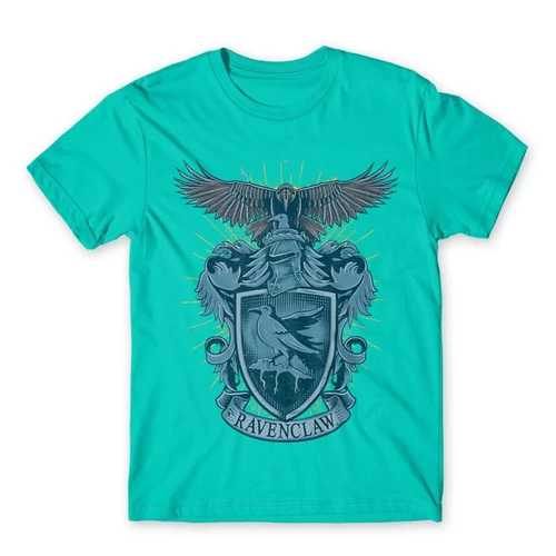 Türkiz Harry Potter férfi rövid ujjú póló - Ravenclaw