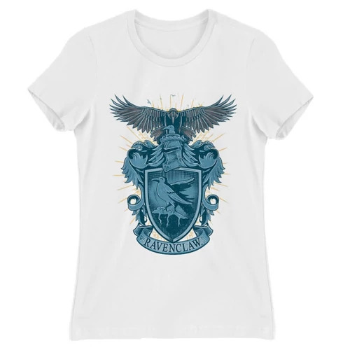 Fehér Harry Potter női rövid ujjú póló - Ravenclaw