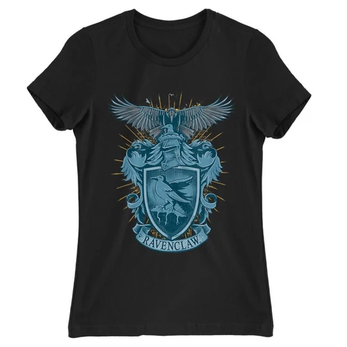 Fekete Harry Potter női rövid ujjú póló - Ravenclaw