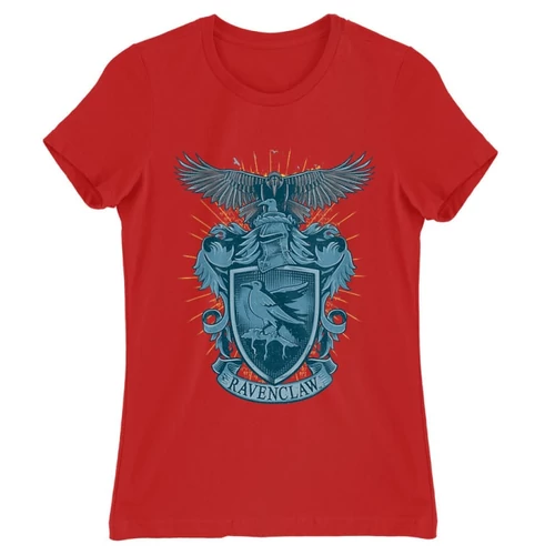 Piros Harry Potter női rövid ujjú póló - Ravenclaw