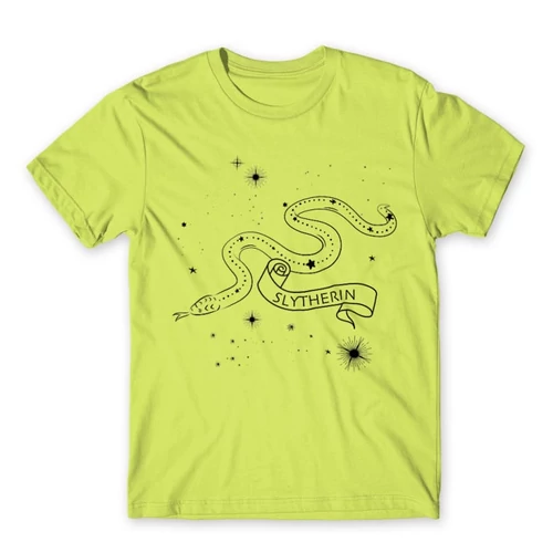 Almazöld Harry Potter férfi rövid ujjú póló - Slytherin Constellation