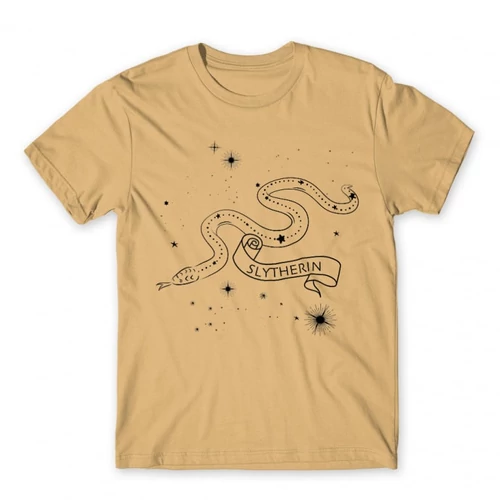 Homok Harry Potter férfi rövid ujjú póló - Slytherin Constellation