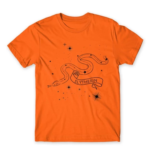 Narancs Harry Potter férfi rövid ujjú póló - Slytherin Constellation