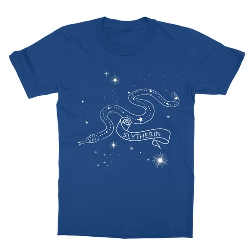 Királykék Harry Potter gyerek rövid ujjú póló - Slytherin Constellation