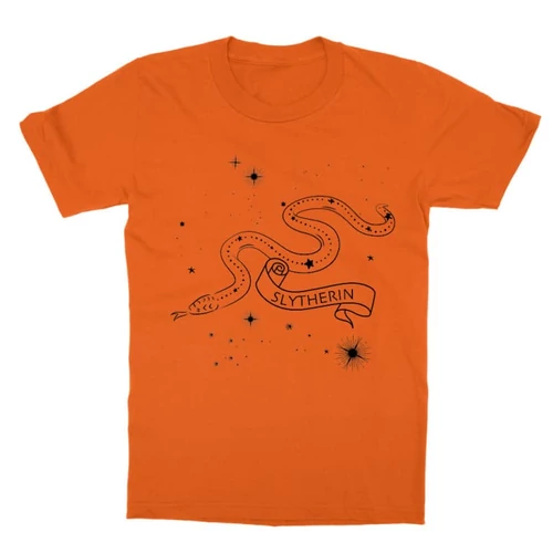 Narancs Harry Potter gyerek rövid ujjú póló - Slytherin Constellation