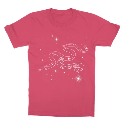Pink Harry Potter gyerek rövid ujjú póló - Slytherin Constellation
