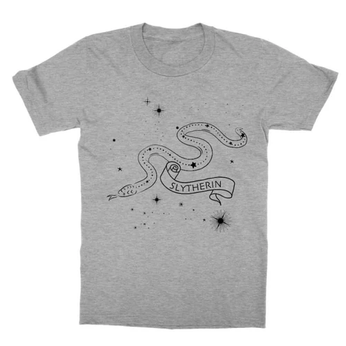 Sportszürke Harry Potter gyerek rövid ujjú póló - Slytherin Constellation