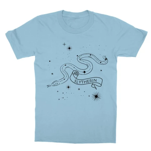 Világoskék Harry Potter gyerek rövid ujjú póló - Slytherin Constellation