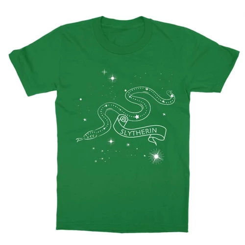 Zöld Harry Potter gyerek rövid ujjú póló - Slytherin Constellation