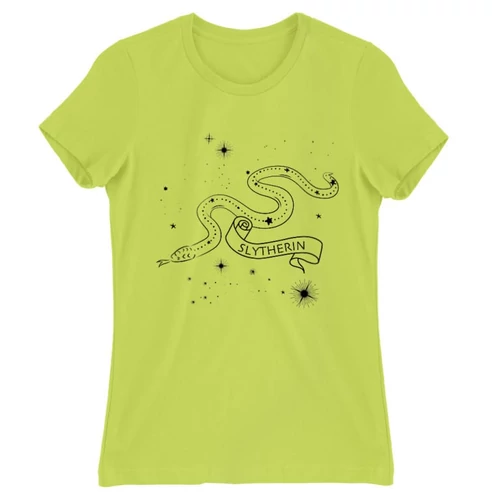 Almazöld Harry Potter női rövid ujjú póló - Slytherin Constellation
