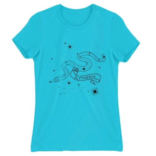 Atollkék Harry Potter női rövid ujjú póló - Slytherin Constellation