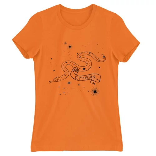 Narancs Harry Potter női rövid ujjú póló - Slytherin Constellation