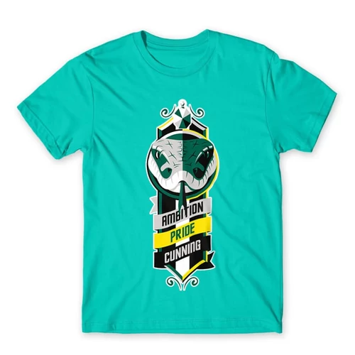 Türkiz Harry Potter férfi rövid ujjú póló - Slytherin Values
