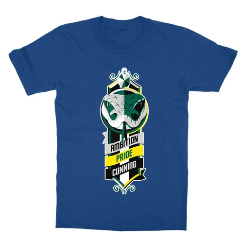 Királykék Harry Potter gyerek rövid ujjú póló - Slytherin Values