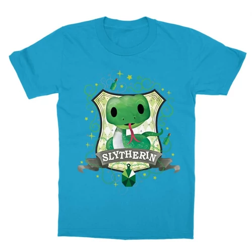 Atollkék Harry Potter gyerek rövid ujjú póló - Slytherin Watercolor
