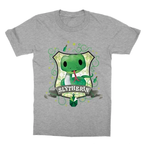 Sportszürke Harry Potter gyerek rövid ujjú póló - Slytherin Watercolor
