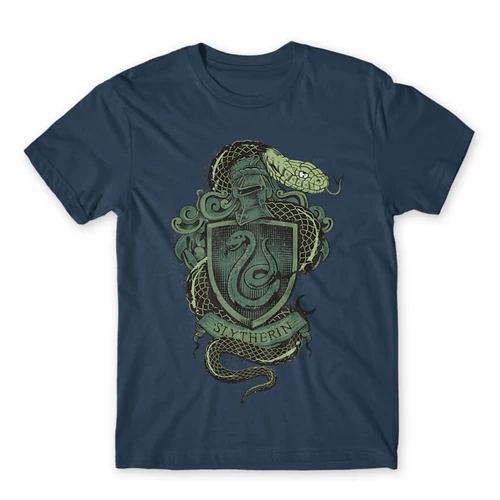 Denim Harry Potter férfi rövid ujjú póló - Slytherin