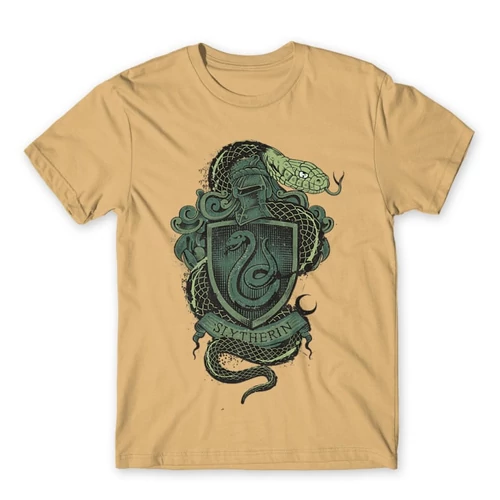Homok Harry Potter férfi rövid ujjú póló - Slytherin