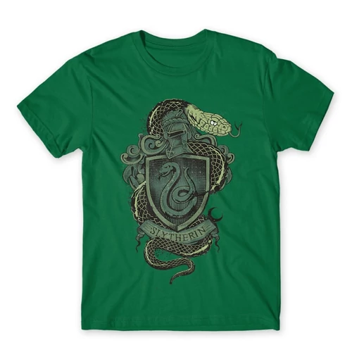 Zöld Harry Potter férfi rövid ujjú póló - Slytherin