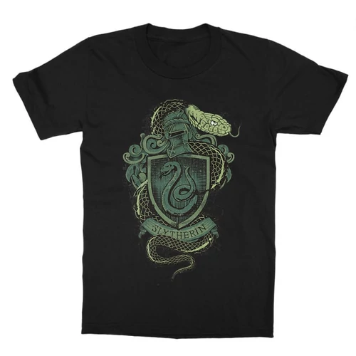 Fekete Harry Potter gyerek rövid ujjú póló - Slytherin