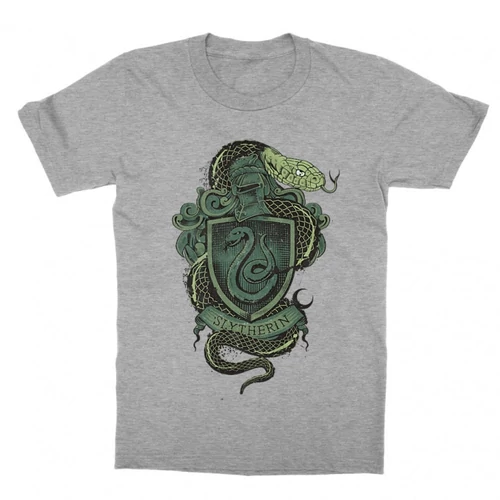 Sportszürke Harry Potter gyerek rövid ujjú póló - Slytherin