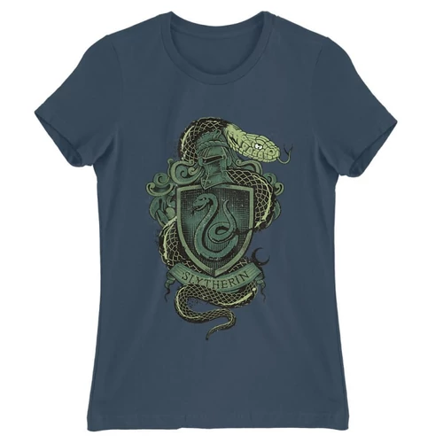 Denim Harry Potter női rövid ujjú póló - Slytherin