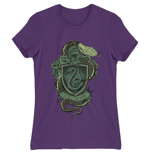 Sötétlila Harry Potter női rövid ujjú póló - Slytherin