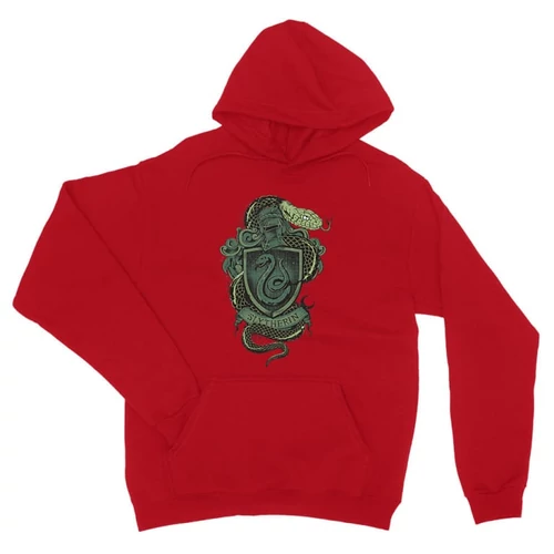 Piros Harry Potter unisex kapucnis pulóver - Slytherin