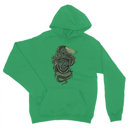 Zöld Harry Potter unisex kapucnis pulóver - Slytherin