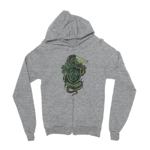 Sportszürke Harry Potter zipzáros pulóver - Slytherin