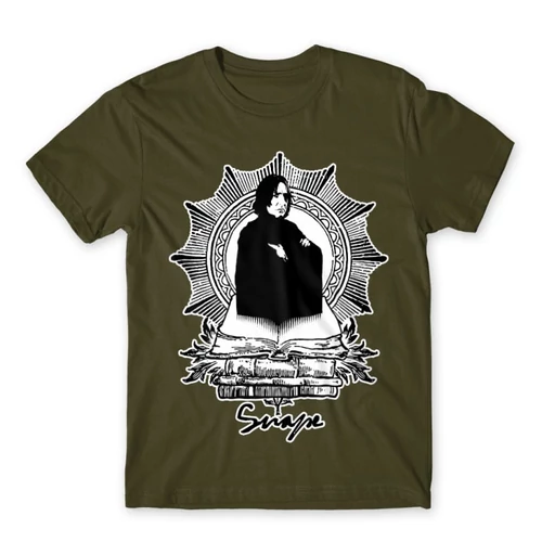 Khaki Harry Potter férfi rövid ujjú póló - Snape
