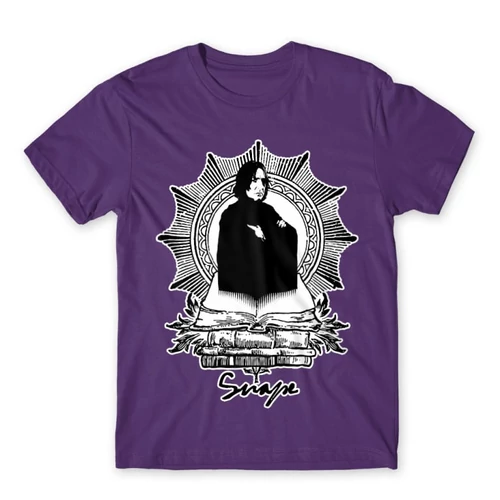 Sötétlila Harry Potter férfi rövid ujjú póló - Snape