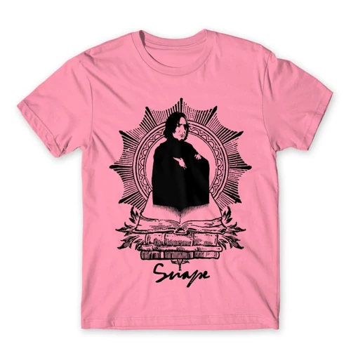 Világos rózsaszín Harry Potter férfi rövid ujjú póló - Snape