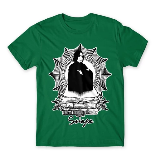 Zöld Harry Potter férfi rövid ujjú póló - Snape