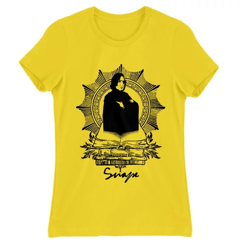Citromsárga Harry Potter női rövid ujjú póló - Snape