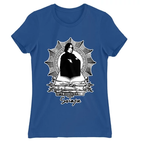 Királykék Harry Potter női rövid ujjú póló - Snape