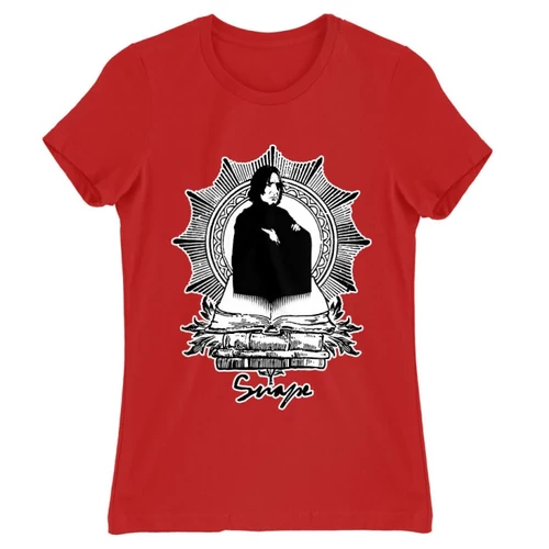 Piros Harry Potter női rövid ujjú póló - Snape