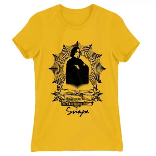 Sárga Harry Potter női rövid ujjú póló - Snape