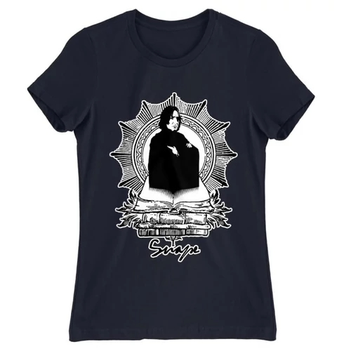 Sötétkék Harry Potter női rövid ujjú póló - Snape
