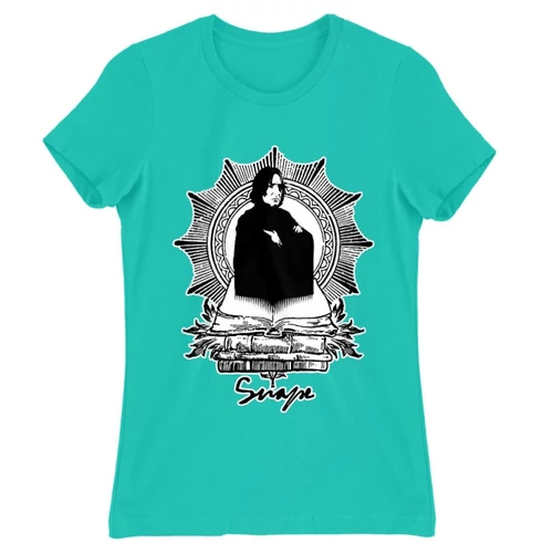 Türkiz Harry Potter női rövid ujjú póló - Snape