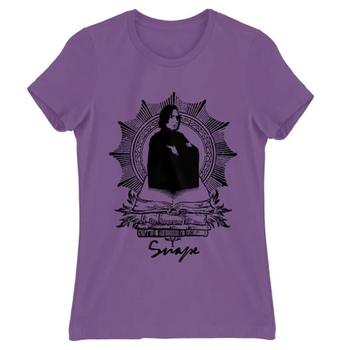 Világoslila Harry Potter női rövid ujjú póló - Snape
