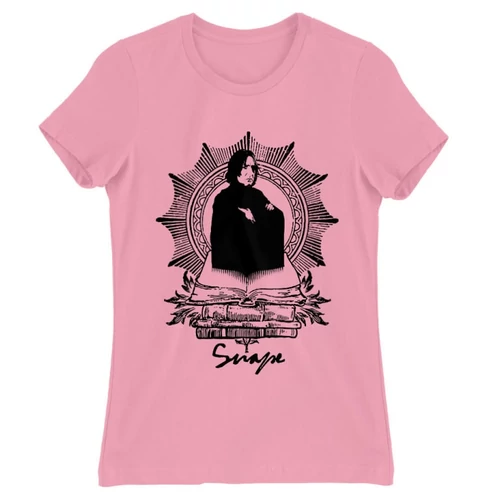 Világos rózsaszín Harry Potter női rövid ujjú póló - Snape