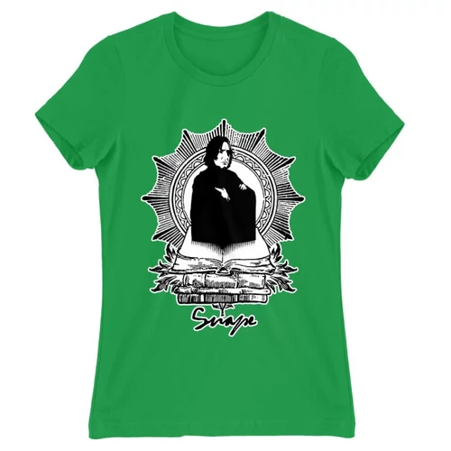 Zöld Harry Potter női rövid ujjú póló - Snape
