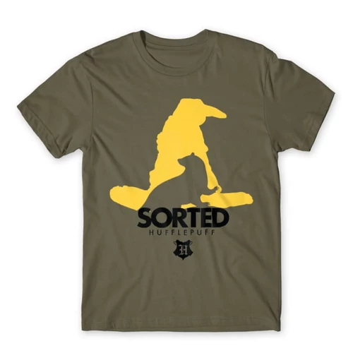 Cink Harry Potter férfi rövid ujjú póló - Sorted Hufflepuffv