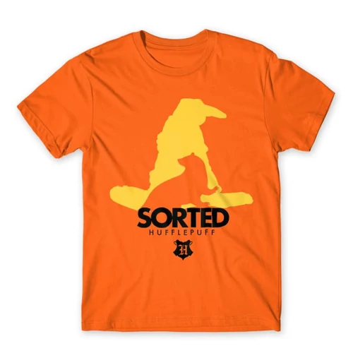 Narancs Harry Potter férfi rövid ujjú póló - Sorted Hufflepuff