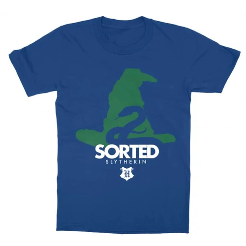 Királykék Harry Potter gyerek rövid ujjú póló - Sorted Slytherin