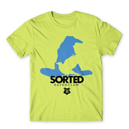Almazöld Harry Potter férfi rövid ujjú póló - Sorted Ravenclaw