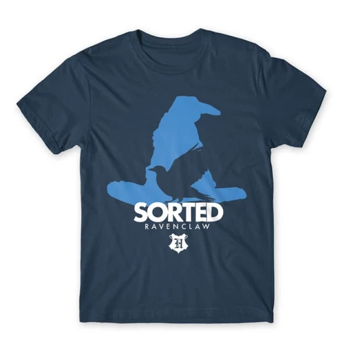 Denim Harry Potter férfi rövid ujjú póló - Sorted Ravenclaw