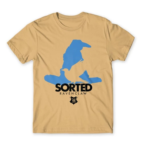 Homok Harry Potter férfi rövid ujjú póló - Sorted Ravenclaw